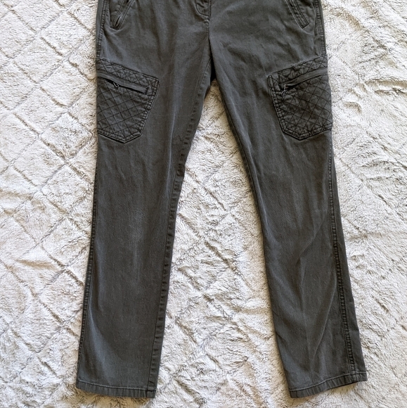 Leifsdottir Green Utility Cargo Pants Women’s 30 Skinny High Waist Army - Picture 3 of 5